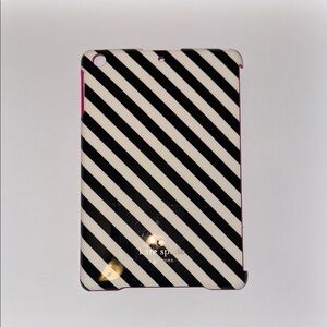 Kate Spade Black and White Striped Tablet Case